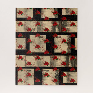 Puzzles Rose rouge