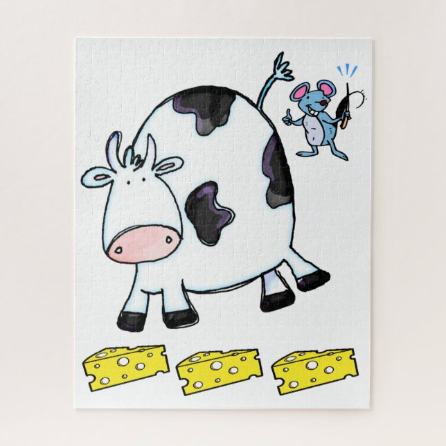 Puzzles Souris Vache Fromage  (Vertical)