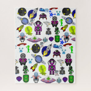 Puzzles Spaceships Aliens Astronauts