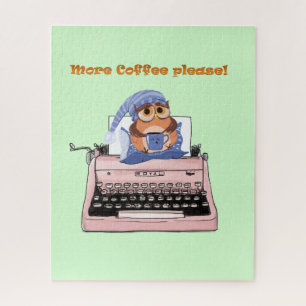 Puzzles Typewriter Plus de café S'il vous plaît