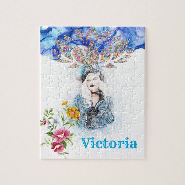 Puzzles Victorian Women Floral (Vertical)