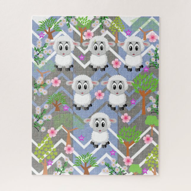 Puzzles White Sheep (Vertical)