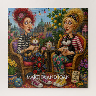 PUZZLES: WOMEN Best Friends & Cats Jigsaw Puzzle
