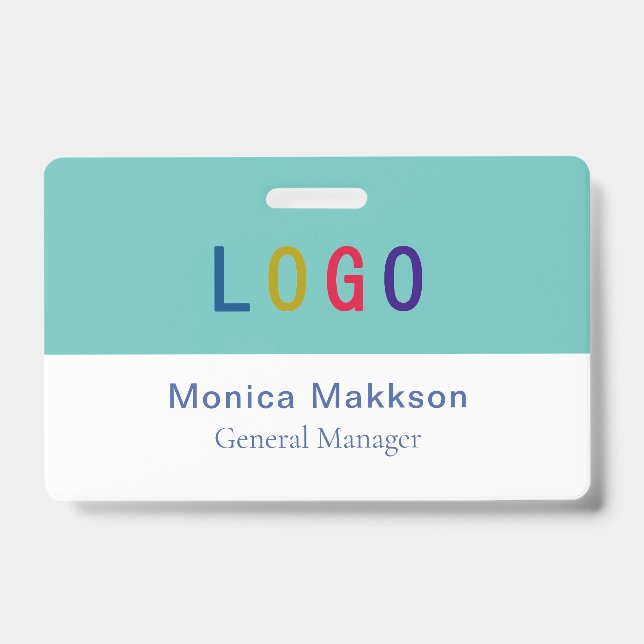 PVC Plastic Volunteer Badge with Clip Custom Logo (Front)