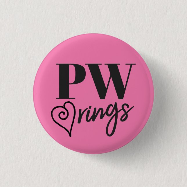 PW Rings Flair 1 Inch Round Button (Front)