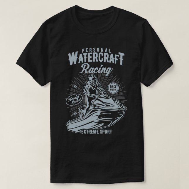 PWC Jet Ski Watercraft Racing T-Shirt (Design Front)