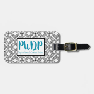 PWDP Contemporary print luggage tag