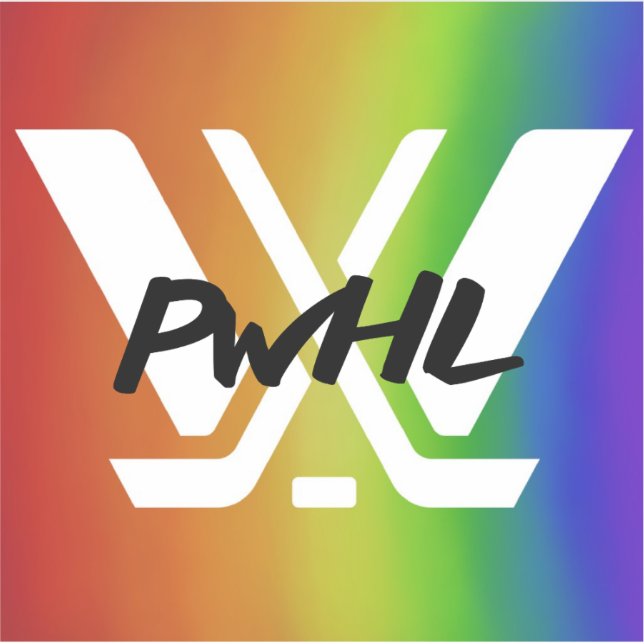 PWHL Women's Hockey Pride Sticker (Front)