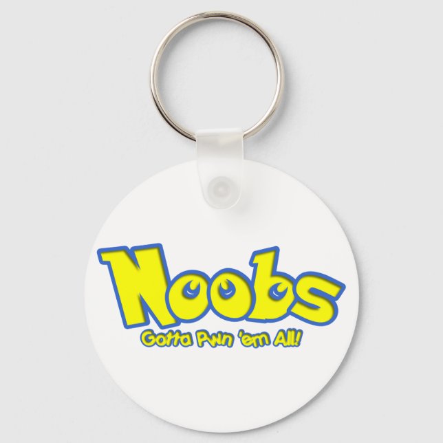 Pwn Noobs Keychain (Front)