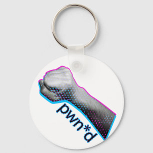 Pwned Gamer Tshirt Keychain