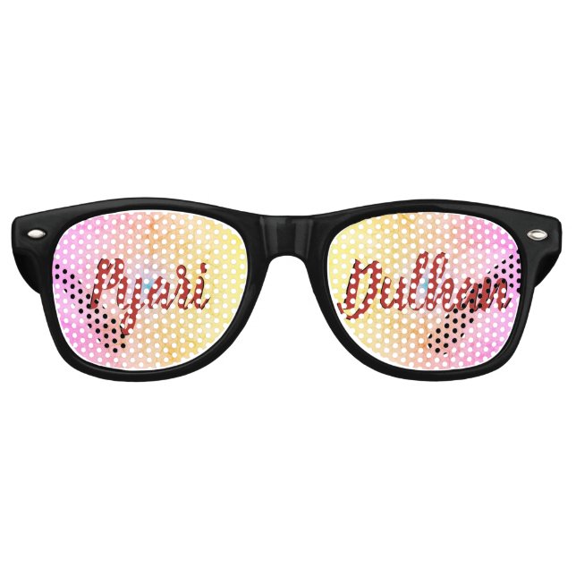 "Pyari Dulhan" Indian Bride Wedding Sunglass Retro Sunglasses (Front)