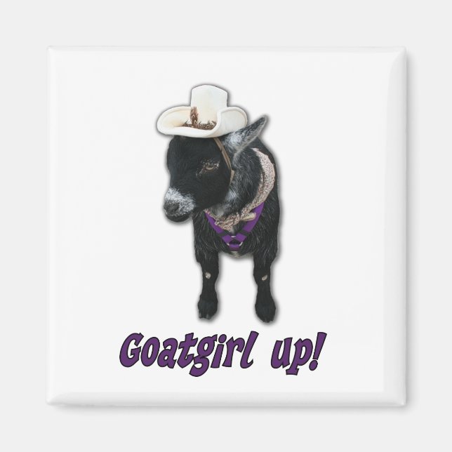 Pygmy Goat Girl Up Magnet (Front)