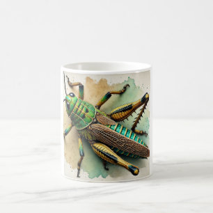 Pygmy Grasshopper 211024IREF243 - Watercolor Coffee Mug