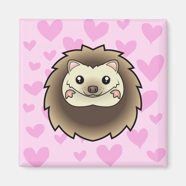 Pygmy Hedgehog Love Magnet (Front)