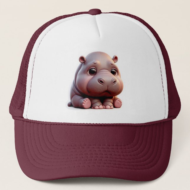 Pygmy Hippo Trucker Hat (Front)