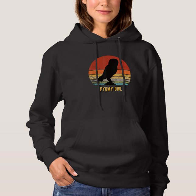Pygmy Owl little Owls Bird Night Moon Owl Hoodie (Front)