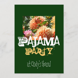 Pyjama Party chez Votre Nom Maison ! Invitations