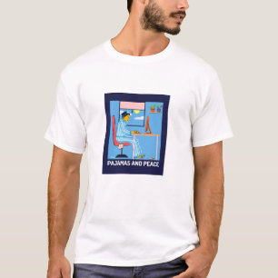 Pyjamas and Peace Cozy Aesthetic Home T-Shirt