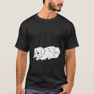 Pyjamas Child Snooze Light Maltese Dog Sleep T-Shirt