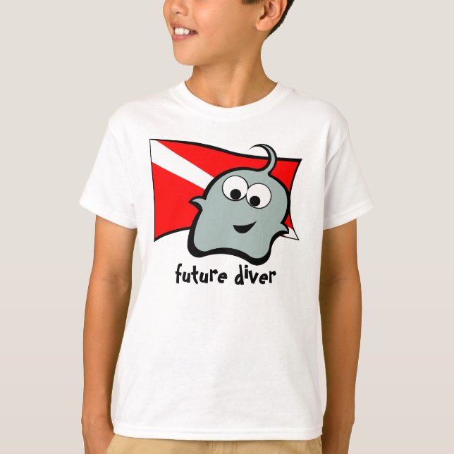 Pynkie Q Blue Future Diver T-Shirt (Front)