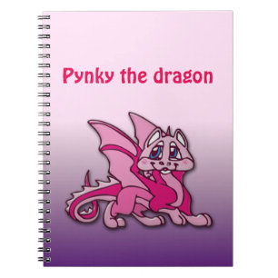 Pynky the dragon notebook