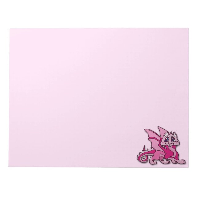 Pynky the dragon notepad (Front)