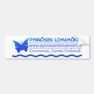 Pynnösen Lomamökit bumpersticker Bumper Sticker