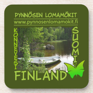 Pynnösen Lomamökit custom coasters