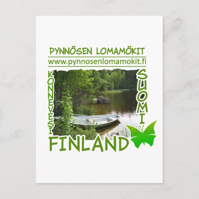 Pynnösen Lomamökit postcard - customize (Front)