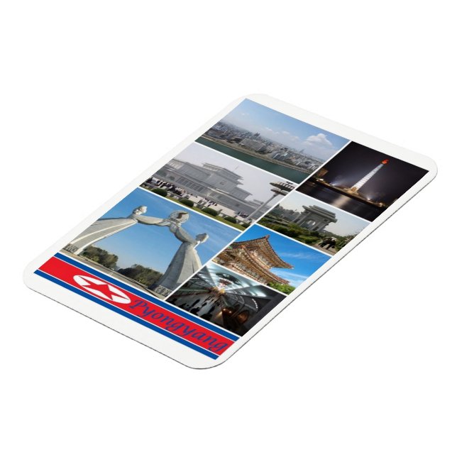 Pyongyang - North Korea - Magnet (Left Side)