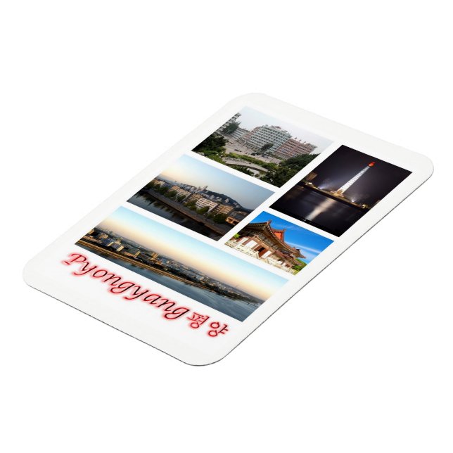 Pyongyang - North Korea - Mosaic - Magnet (Left Side)