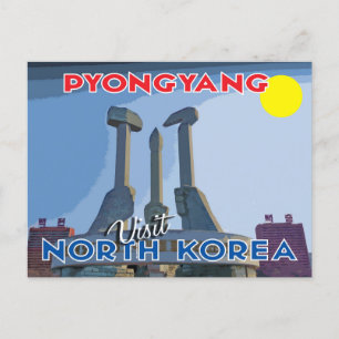 Pyongyang, Visit North Korea Postcard