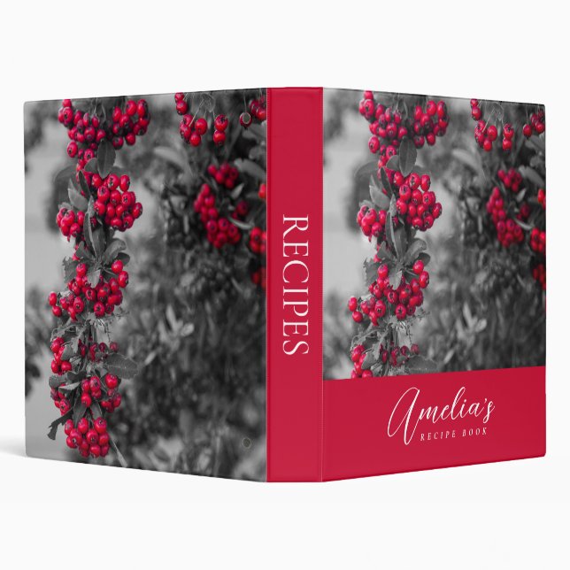 Pyracantha Berry Recipe Binder  (Background)
