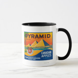 Pyramid Apple Label - Penticton B.C. Canada Mug