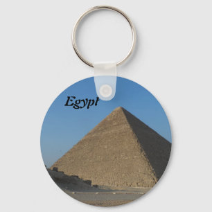 Pyramid at Giza, Egypt Keychain