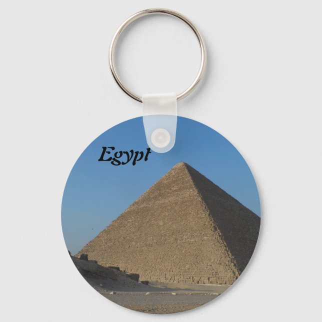 Pyramid at Giza, Egypt Keychain (Front)