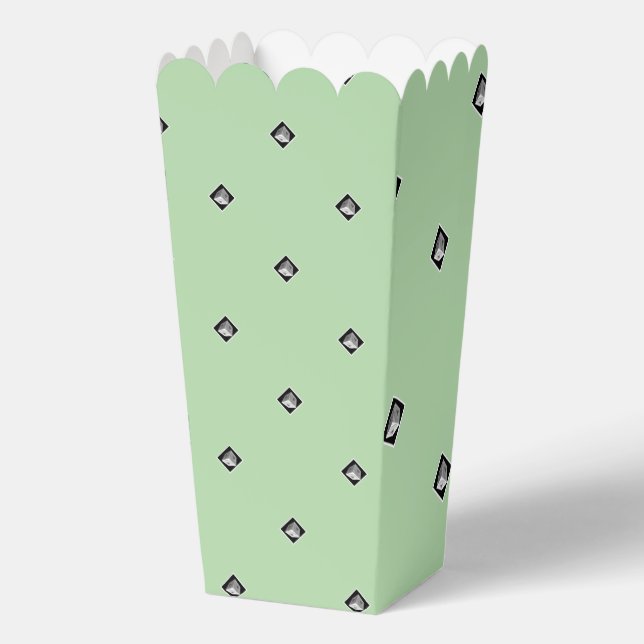 Pyramid Cube Repeat Mint Green          Favor Box (Front)