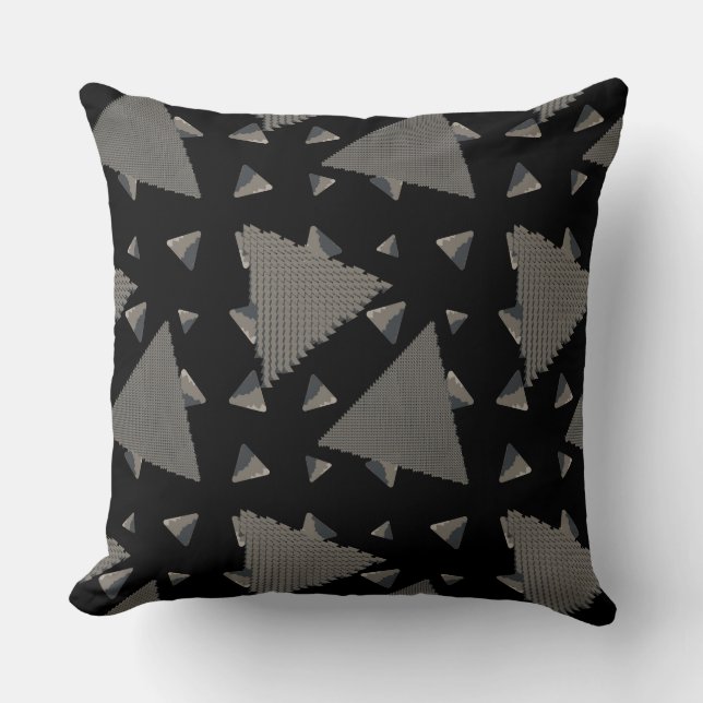 Pyramid Explosion Throw Pillow (Front)
