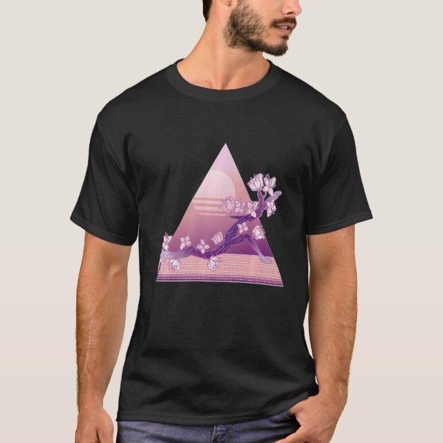 Pyramid Flowers Sun T-Shirt (Front)