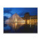 Pyramid in Louvre Museum at Night, Paris, France 