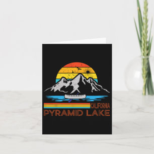 Pyramid Lake California Souvenirs Family Hiking Fi Card