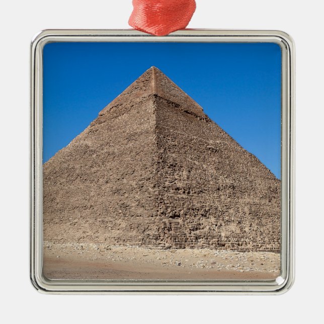 Pyramid of Cheops - Cairo, Egypt Metal Ornament (Front)