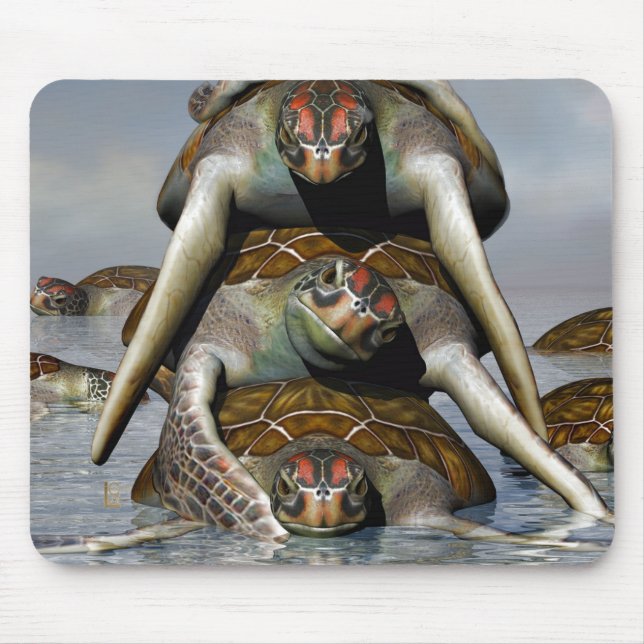 Pyramid of Love Mouse Pad (Front)