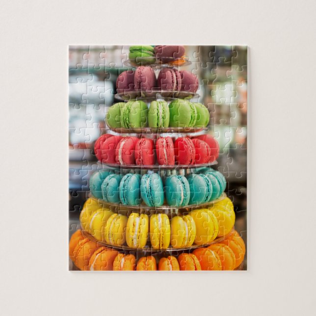 Pyramid of macarons jigsaw puzzle (Vertical)