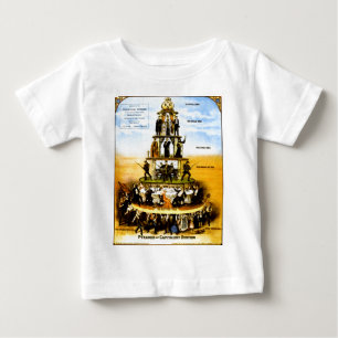 Pyramid Of The Capitalist System (Anti-Capitalism) Baby T-Shirt