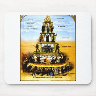 Pyramid Of The Capitalist System (Anti-Capitalism) Mouse Pad