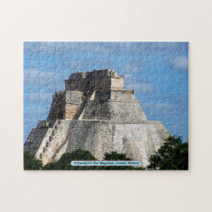 Pyramid Of The Magician, Uxmal, Mexico Jigsaw Puzzle