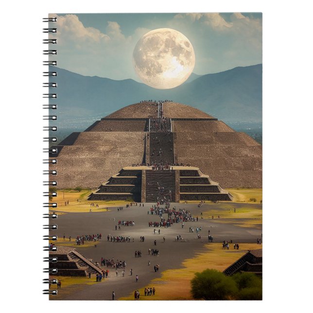 Pyramid of the Moon, Teotihuacan, Mexico Travel Notebook (Front)