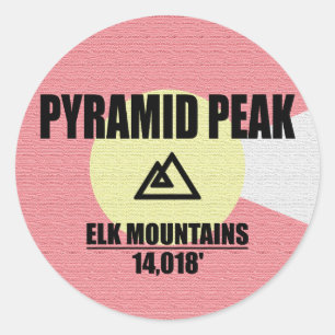 Pyramid Peak Classic Round Sticker