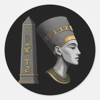 Pyramid Queen Sticker - Egyptian Viny